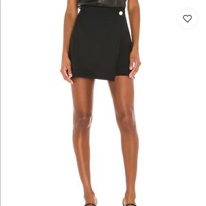 ALICE + OLIVIA Renna wool-blend mini wrap skirt